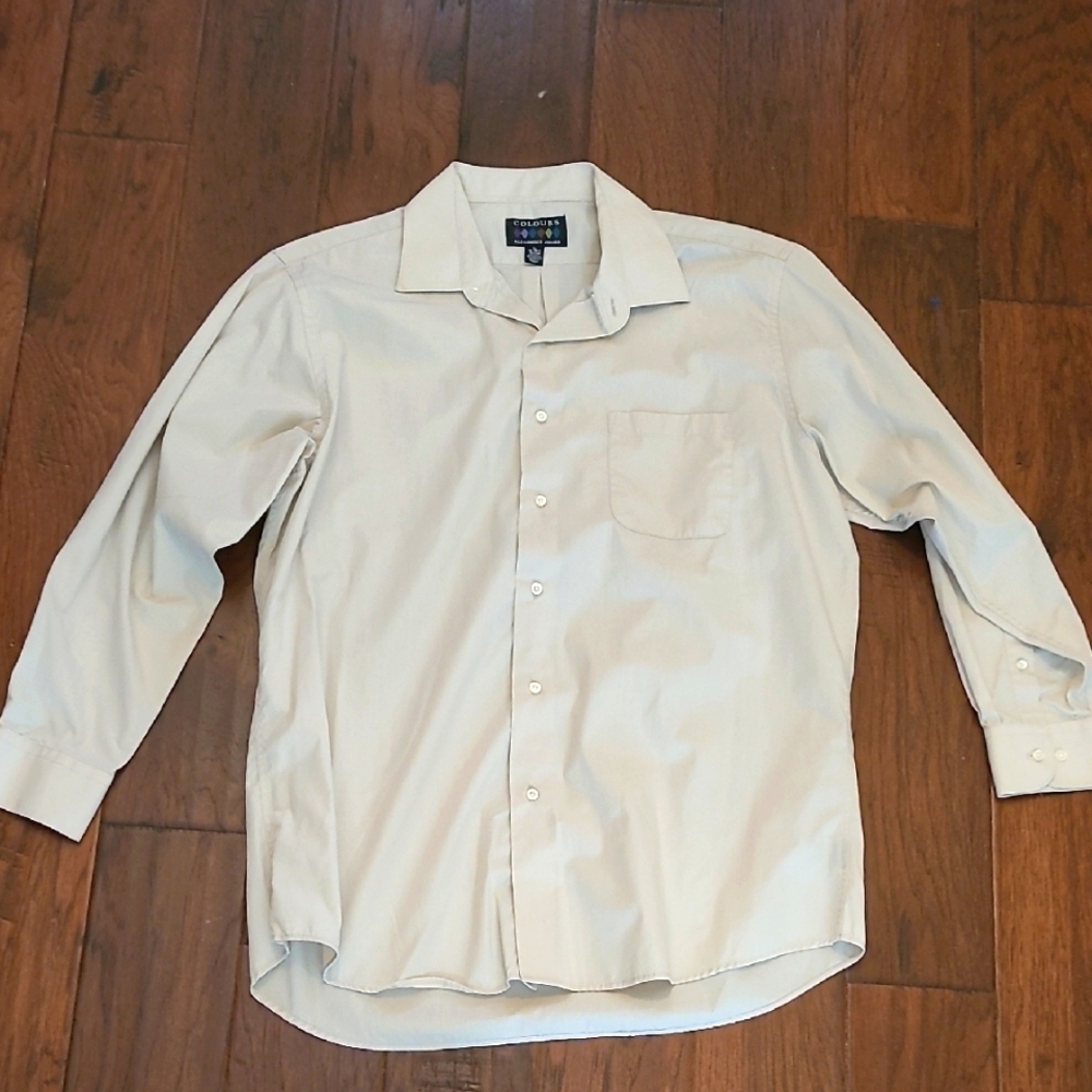 💥3for$12💥 Colours by Alexander Julian men's button-up dress shirt size Large